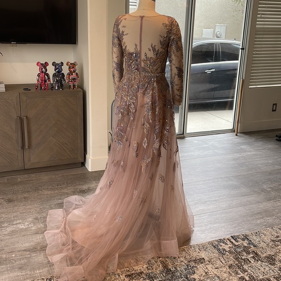 Pastel color embellished gown - Picture 9 of 17